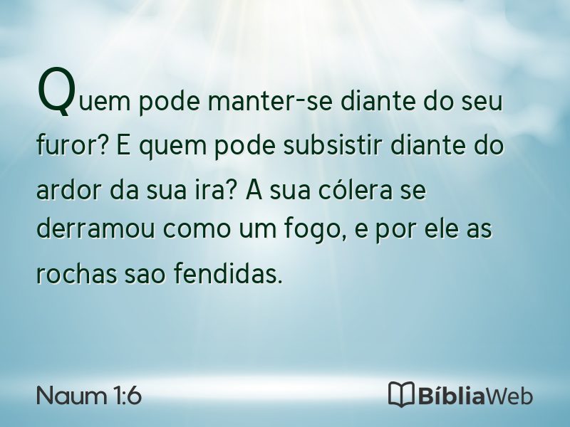 Naum 1:6 em imagem para compartilhar