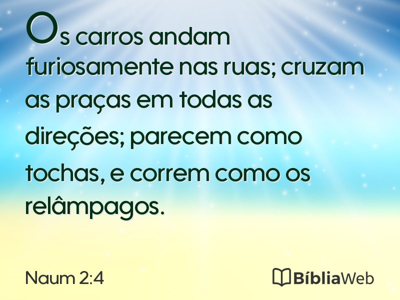 Naum 2:4 em imagem para compartilhar
