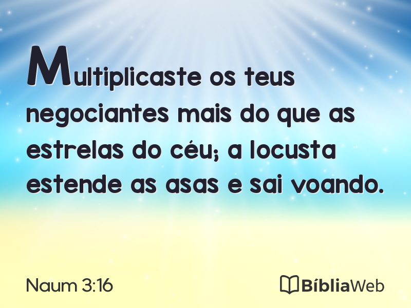 Naum 3:16 em imagem para compartilhar