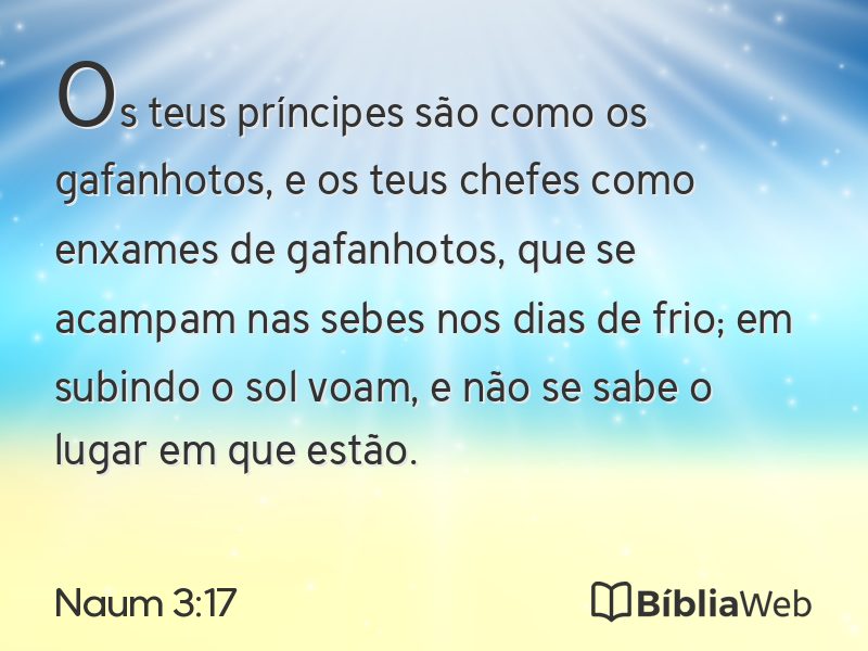 Naum 3:17 em imagem para compartilhar