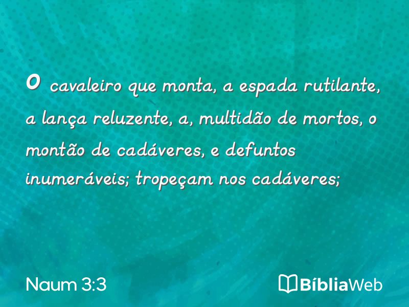 Naum 3:3 em imagem para compartilhar
