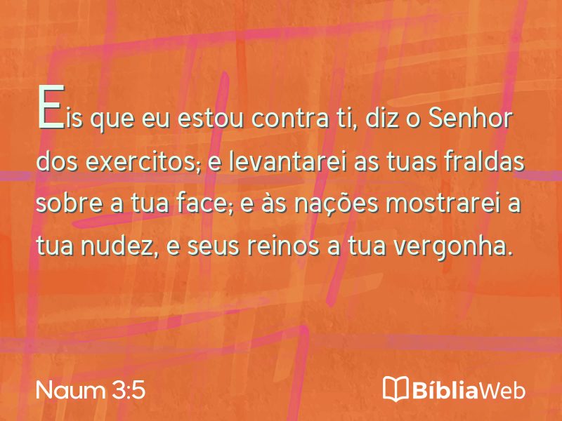 Naum 3:5 em imagem para compartilhar