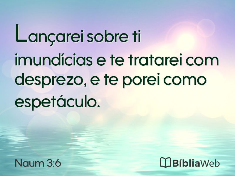 Naum 3:6 em imagem para compartilhar