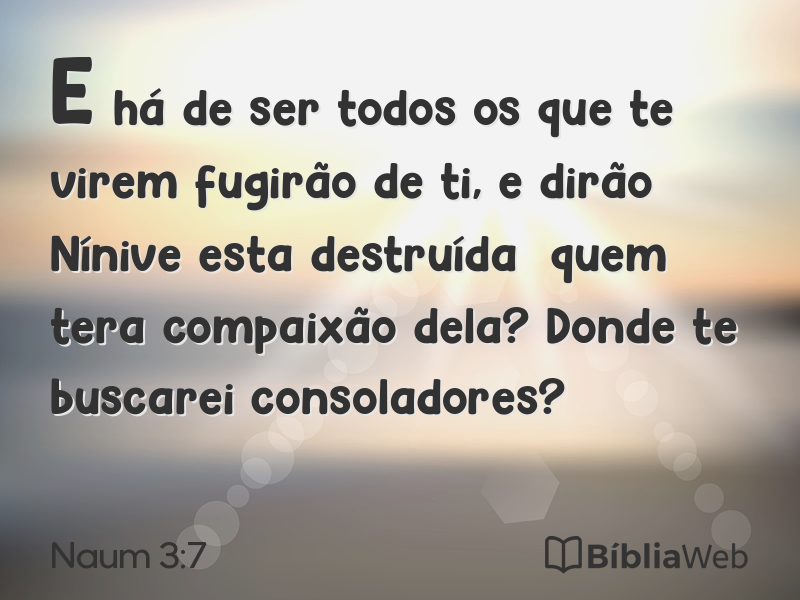 Naum 3:7 em imagem para compartilhar