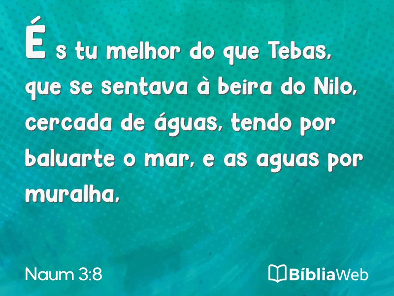 Naum 3:8 em imagem para compartilhar