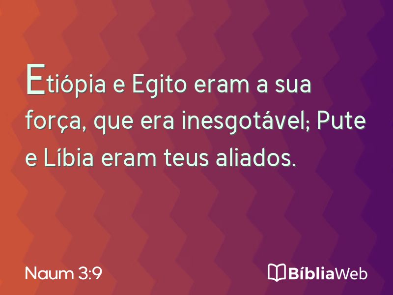 Naum 3:9 em imagem para compartilhar