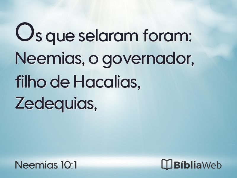 Neemias 10:1 em imagem para compartilhar