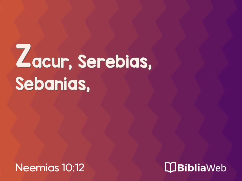 Neemias 10:12 em imagem para compartilhar