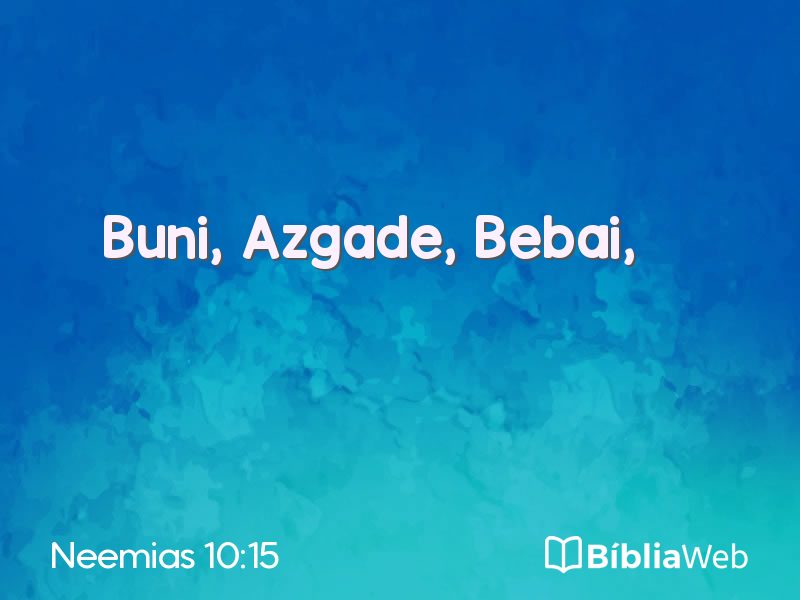 Neemias 10:15 em imagem para compartilhar