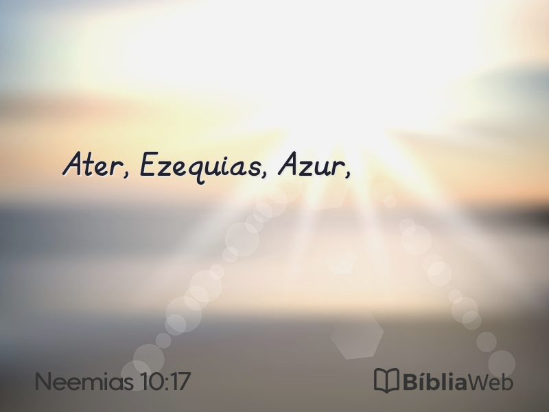 Neemias 10:17 em imagem para compartilhar