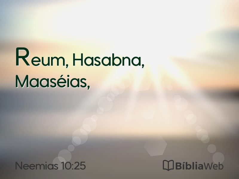 Neemias 10:25 em imagem para compartilhar