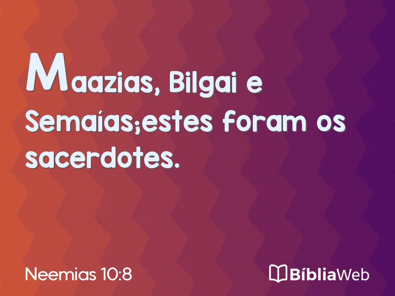 Neemias 10:8 em imagem para compartilhar
