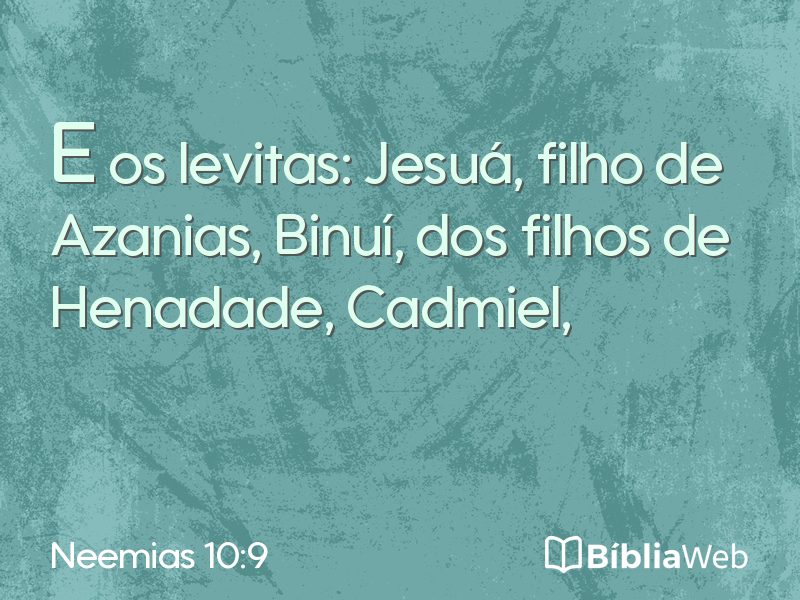 Neemias 10:9 em imagem para compartilhar