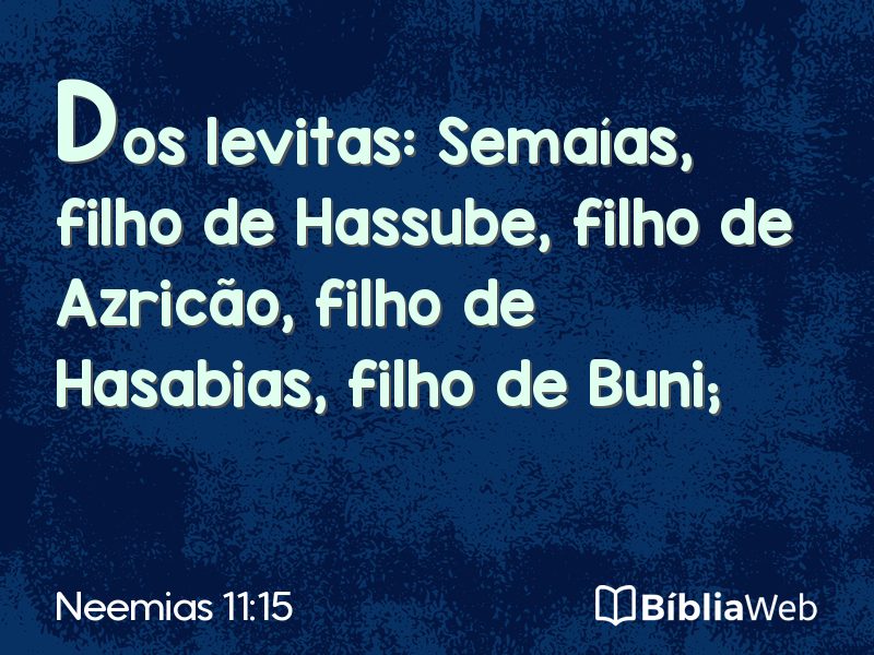 Neemias 11:15 em imagem para compartilhar