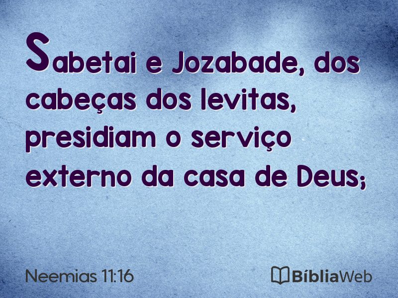 Neemias 11:16 em imagem para compartilhar