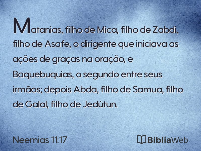 Neemias 11:17 em imagem para compartilhar