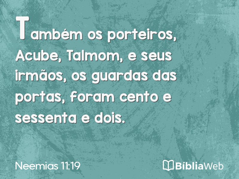 Neemias 11:19 em imagem para compartilhar