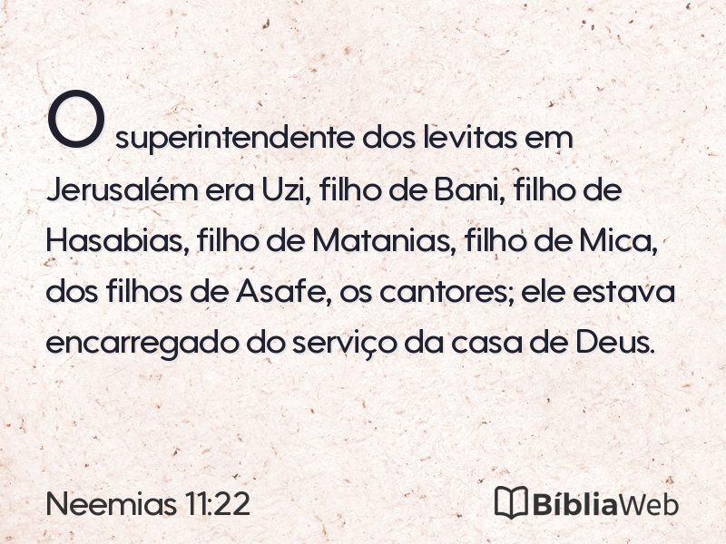 Neemias 11:22 em imagem para compartilhar