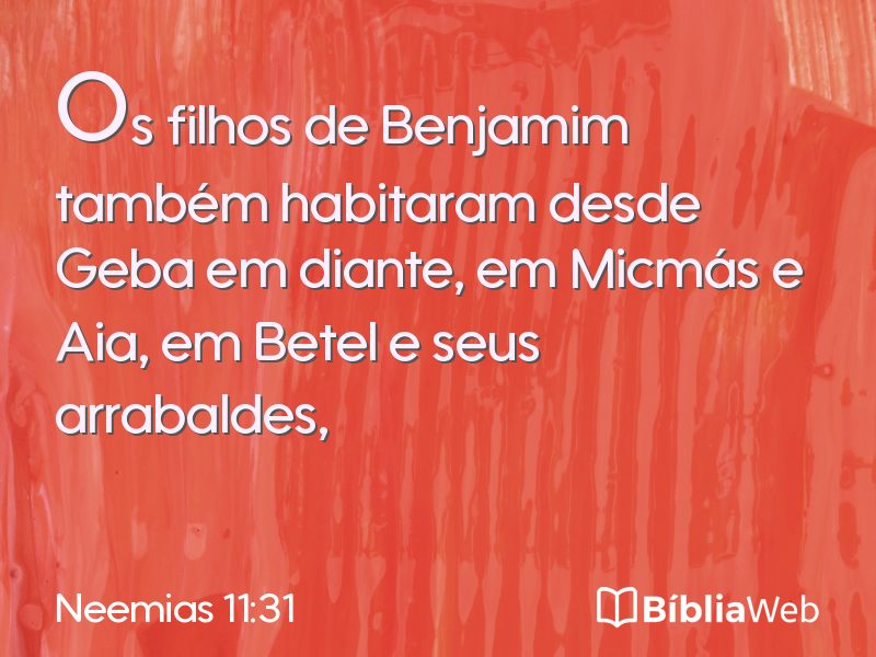 Neemias 11:31 em imagem para compartilhar
