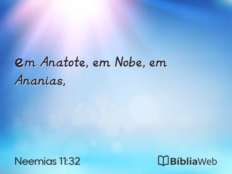 Neemias 11:32 em imagem para compartilhar