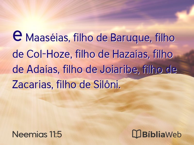 Neemias 11:5 em imagem para compartilhar