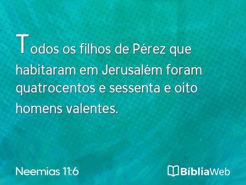 Neemias 11:6 em imagem para compartilhar