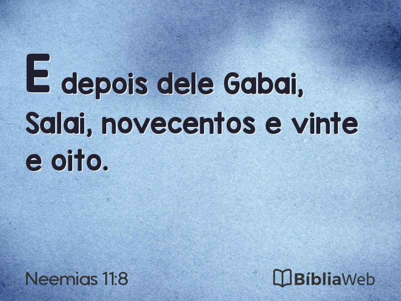Neemias 11:8 em imagem para compartilhar
