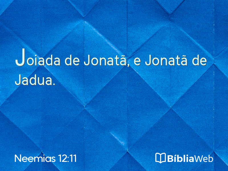 Neemias 12:11 em imagem para compartilhar