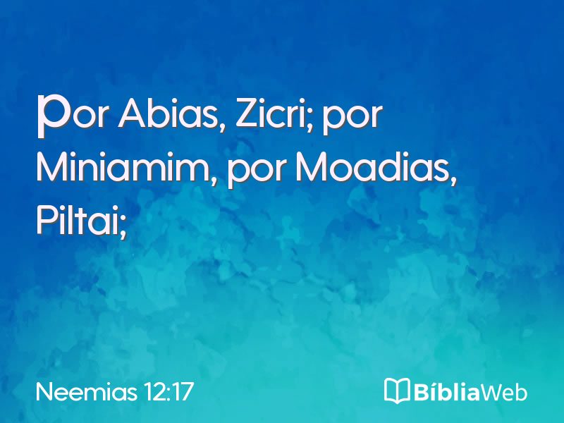 Neemias 12:17 em imagem para compartilhar