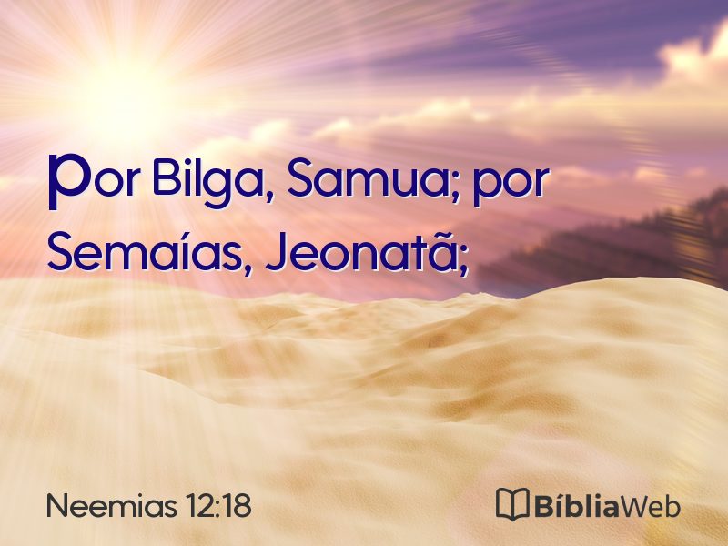 Neemias 12:18 em imagem para compartilhar