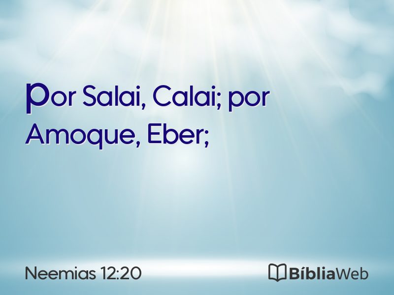 Neemias 12:20 em imagem para compartilhar