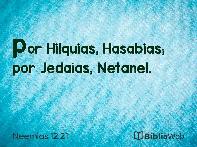 Neemias 12:21 em imagem para compartilhar