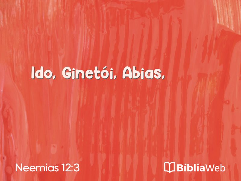 Neemias 12:3 em imagem para compartilhar