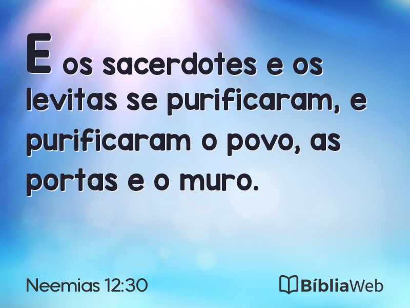 Neemias 12:30 em imagem para compartilhar