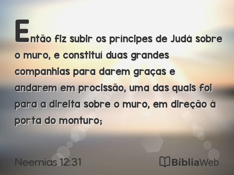 Neemias 12:31 em imagem para compartilhar
