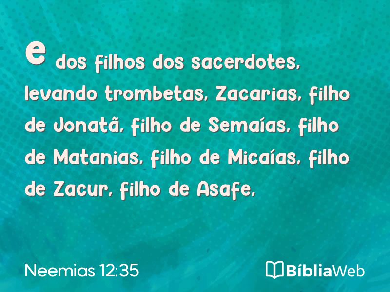 Neemias 12:35 em imagem para compartilhar