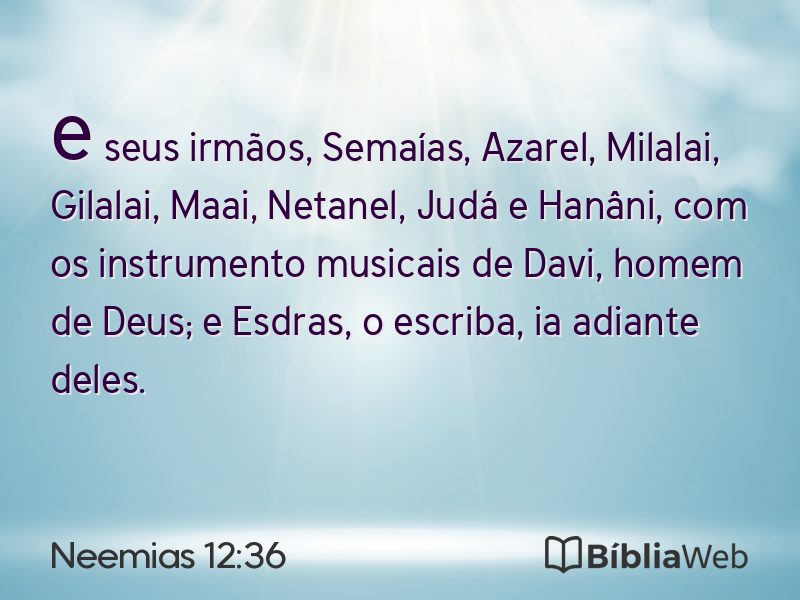 Neemias 12:36 em imagem para compartilhar