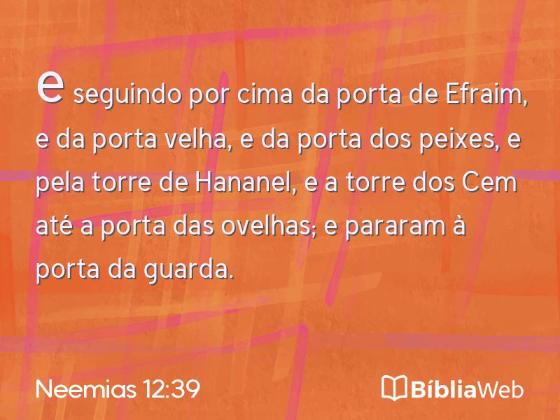 Neemias 12:39 em imagem para compartilhar