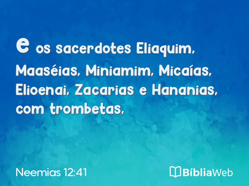 Neemias 12:41 em imagem para compartilhar