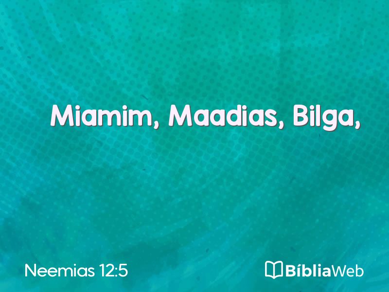 Neemias 12:5 em imagem para compartilhar