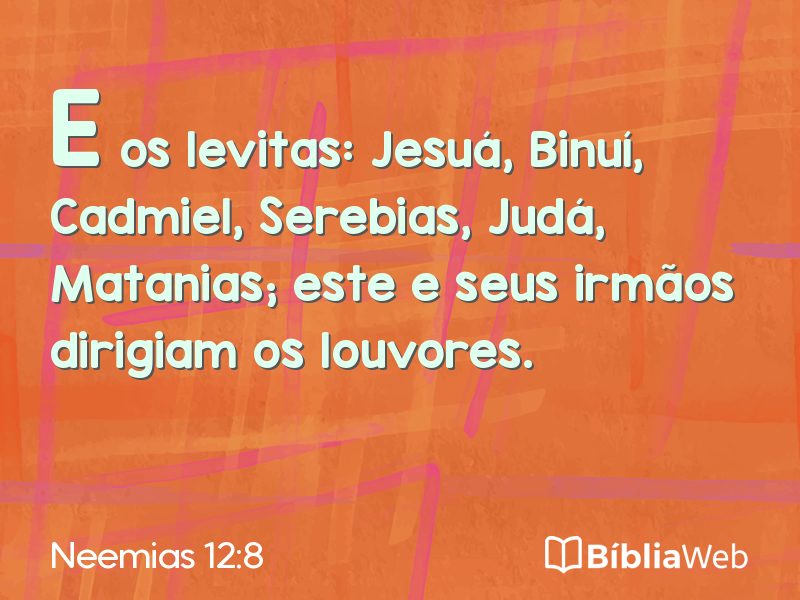 Neemias 12:8 em imagem para compartilhar