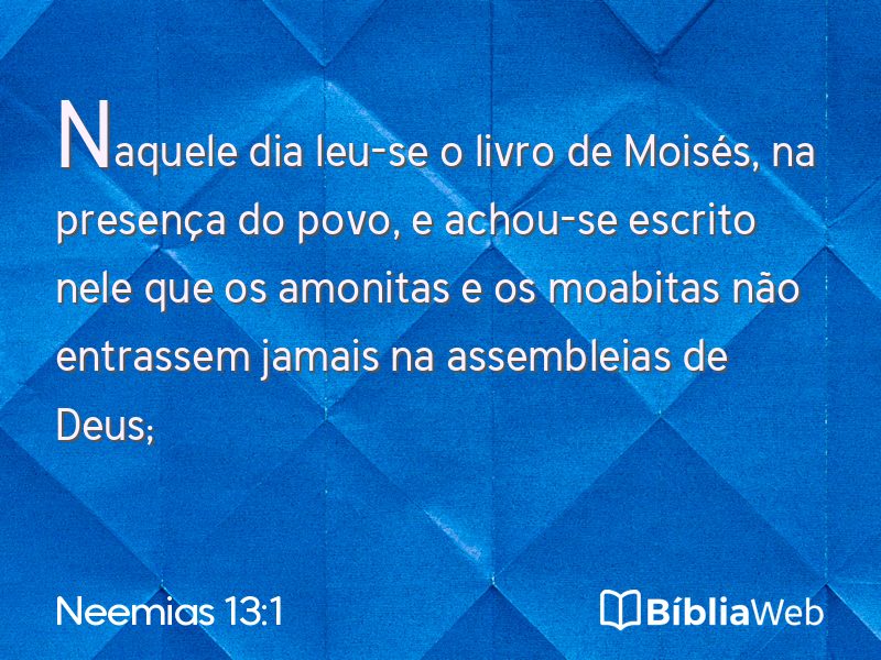Neemias 13:1 em imagem para compartilhar