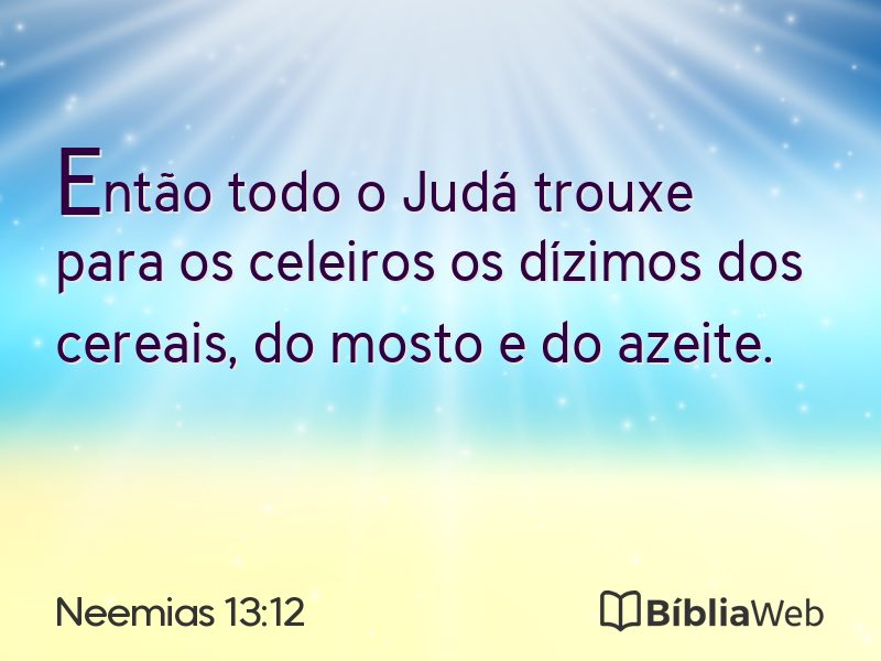 Neemias 13:12 em imagem para compartilhar