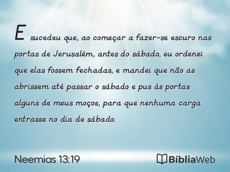 Neemias 13:19 em imagem para compartilhar