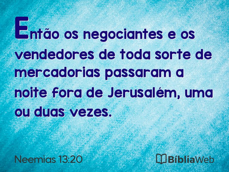 Neemias 13:20 em imagem para compartilhar