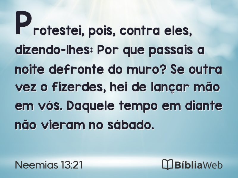 Neemias 13:21 em imagem para compartilhar