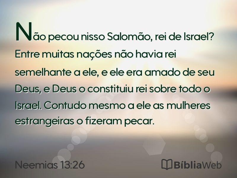 Neemias 13:26 em imagem para compartilhar