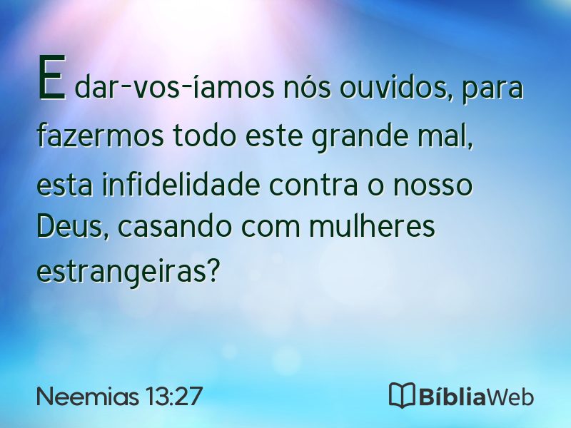 Neemias 13:27 em imagem para compartilhar