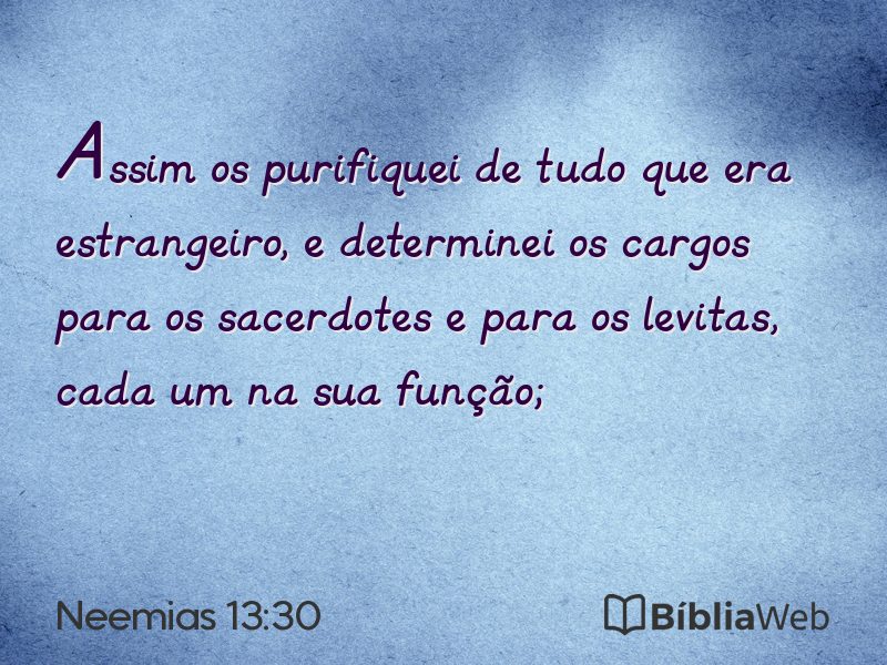 Neemias 13:30 em imagem para compartilhar