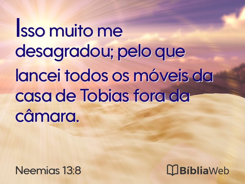 Neemias 13:8 em imagem para compartilhar